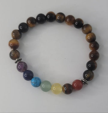 Chakra Tiger Eye bracelet