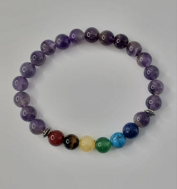 Chakra Amethyst bracelet