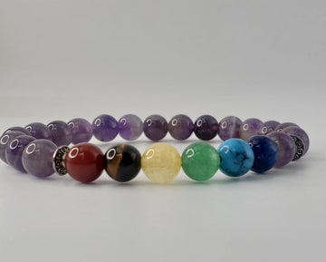 Chakra Amethyst bracelet