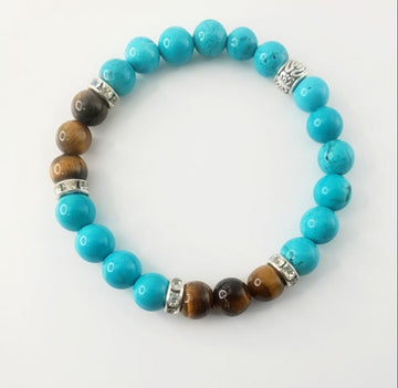 Turquoise Tiger Eye Bracelet